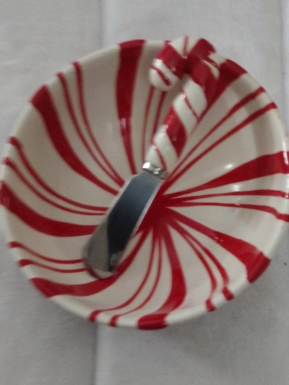 Holiday Red Ceramic Snowman Dip Bowl Set